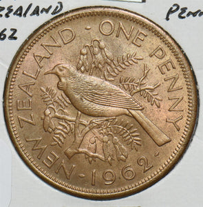 New Zealand 1962 Penny Tui Bird 198931 combine shipping