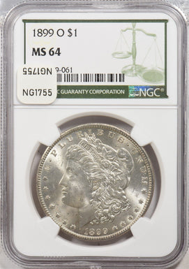 1899-O Morgan Dollar Silver NGC MS64 NG1755