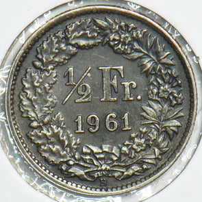 Switzerland 1961 1/2 Franc 240595 combine shipping