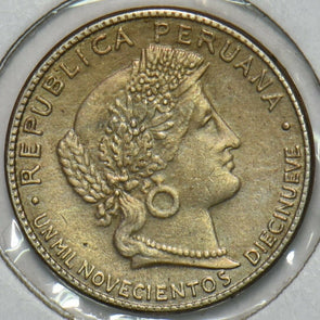 Peru 1918 5 Centavos 297672 combine shipping