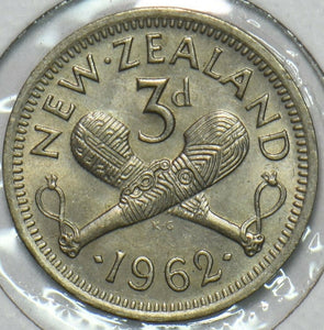 New Zealand 1962 3 Pence 196456 combine shipping