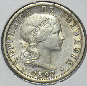 Colombia 1897 10 Centavos 490044 combine shipping