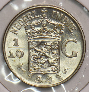 Netherlands East Indies 1942 S 1/10 Gulden 199206 combine shipping