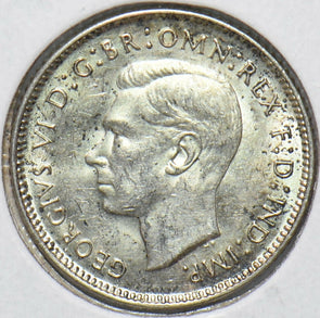 Australia 1943 6 Pence Kangaroo animal Ostrich Georgivs VI 902215 combine shippi
