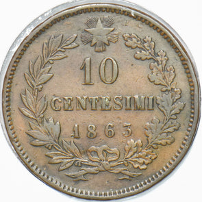 Italy 1863 10 Centesimi Vittorio Emanvele II 292941 combine shipping