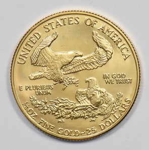 1990 $25 1/2oz Gold Eagle 1/2oz BU GL0281