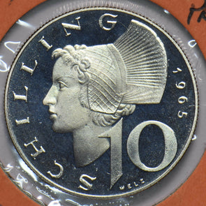 Austria 1964 10 Schilling proof 292762 combine shipping