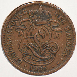 Belgium 1905 2 Centimes Lion animal 193248 combine shipping