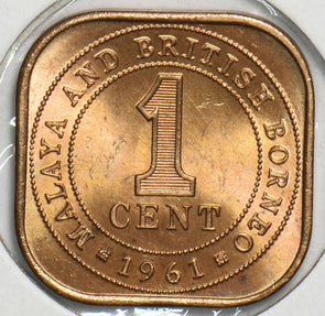 Malaya and British Borneo 1961 Cent 0 240830 combine shipping