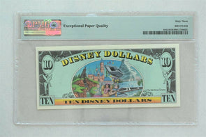 Disney Dollar 1991 $10 PMG Choice UNC 63EPQ DIS23. Minnie. View of Disneyland P