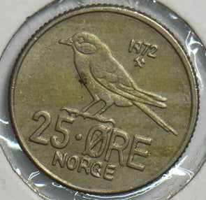 Norway 1972 25 Ore Bird animal 904034 combine shipping