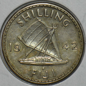 Fiji 1942 S Shilling 195627 combine shipping