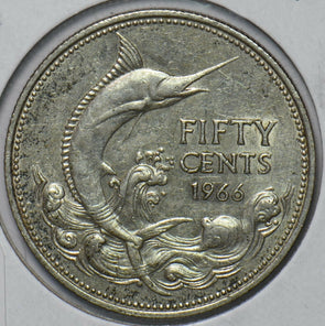 Bahamas 1966 50 Cents Blue Marlin fish animal 193941 combine shipping