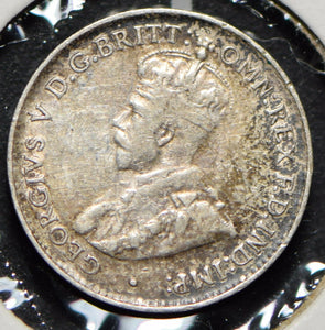 Australia 1927 3 Pence Kangaroo animal Emu  191499 combine shipping