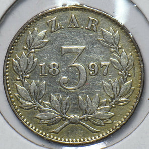 South Africa 1897 3 Pence 294133 combine shipping