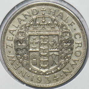 New Zealand 1934 1/2 Crown Ram animal George V 292918 combine shipping