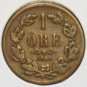 Sweden 1858 Ore 240469 combine shipping