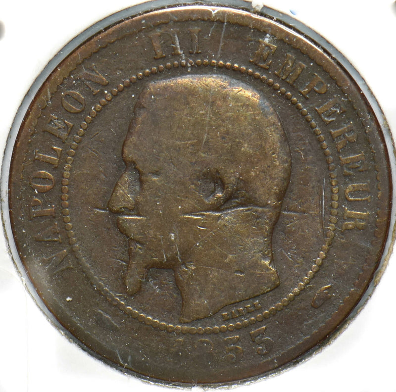 France 1853 10 Centimes Eagle animal Napoleon III 902132 combine shipping
