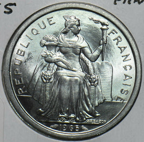 French Polynesia 1965 2 Francs 297814 combine shipping