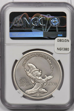 1990 ~91 silver NGC PF 68UC Mickey's Hol. Treasures 1Oz Silver NG1380 combine