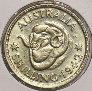 Australia 1942 Shilling Merino ram 199006 combine shipping