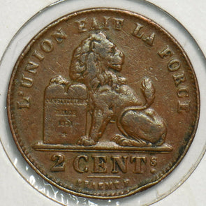 Belgium 1909 FR 2 Centimes 0 197876 combine shipping