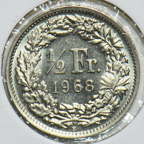 Switzerland 1968 1/2 Franc 197295 combine shipping
