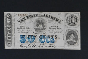 US 1863 50 CENTS CH UNC STATE OF ALABAMA RN0067 combine shipping