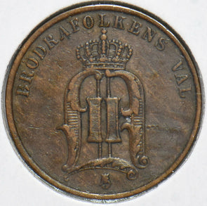 Sweden 1890 2 Ore 192698 combine shipping