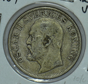 Sweden 1907 Oscar II Sveriges Krona Lions animal 290569 combine shipping