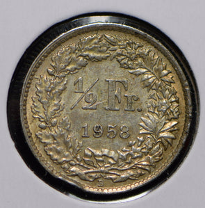 Switzerland 1952 1/2 Franc  191093 combine shipping