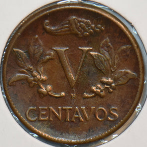 Colombia 1953 B 5 Centavos 152179 combine shipping