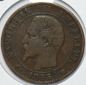 France 1855 M 5 Centimes Eagle animal 900595 combine shipping