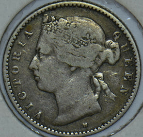 Straits Settlements 1879 Queen Victoria 10 Cents 290535 combine shipping