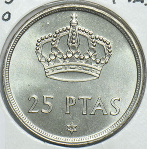 Spain 1975 25 Pesetas 80 198464 combine shipping