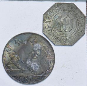 Germany 1917 10/50 Pfennig Bielefeld 490300 combine shipping