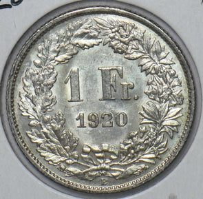 Switzerland 1920 Franc 295637 combine shipping