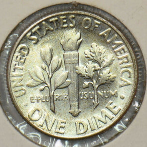 1957 Roosevelt Dime 90% silver U0255