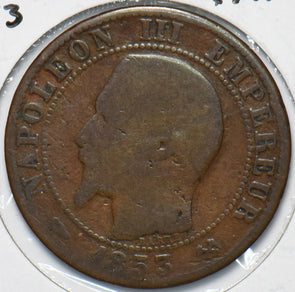 France 1853 B 5 Centimes Eagle animal 900581 combine shipping