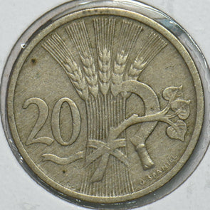 Czechoslovakia 1921 20 Haleru Lion animal 152716 combine shipping