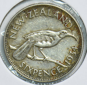 New Zealand 1934 6 Pence Bird animal 197934 combine shipping