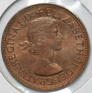 Australia 1960 Queen Elizabeth II Half Penny Kangaroo animal 292854 combine shi