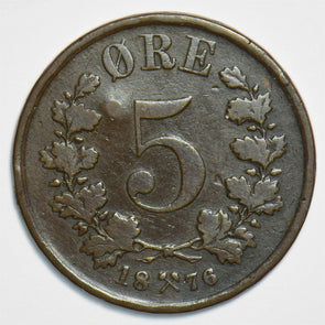 Norway 1876 5 Ore 0 240861 combine shipping