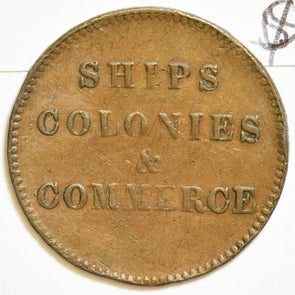 Prince Edward Island 1800 's Token Ships colonies st commerce I0536 combine ship