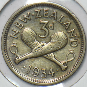 New Zealand 1934 3 Pence 903180 combine shipping