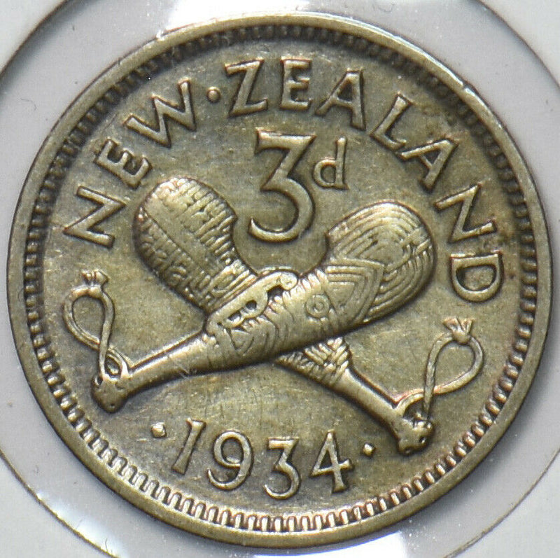 New Zealand 1934 3 Pence 903180 combine shipping