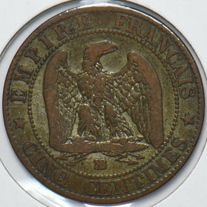 France 1855 BB 5 Centimes Eagle animal 900596 combine shipping
