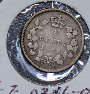 Canada 1896 5 Cents silver  190314 combine shipping