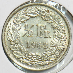 Switzerland 1963 1/2 Franc 240592 combine shipping