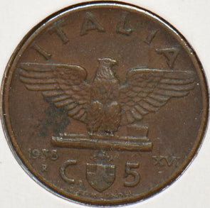 Italy 1938 5 Centesimi Eagle animal 194101 combine shipping